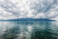 Panorama of Geneva lake near Montreux