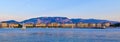 Panorama Geneva Riviera at Sunset