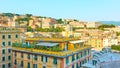 Panorama of Genoa city