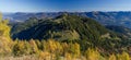 Panorama german-austrian alps near Berchtesgaden in autumn.