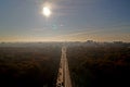 Berlin Panorama with Tiergarten park