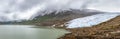 Panorama of the glacier Svartisen in Norway