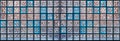 Panorama of glass block wall pattern and seamless background Royalty Free Stock Photo