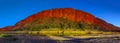 Panorama of Glen Helen Gorge Royalty Free Stock Photo