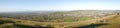 Panorama of the Gloucestershire countryside in England