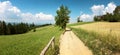 Panorama of gorce mountains in Poland Royalty Free Stock Photo