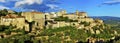 Panorama of Gordes medieval village in Provance. France Royalty Free Stock Photo