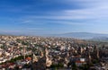 Panorama of Goreme village in Cappadocia, Turkey Royalty Free Stock Photo