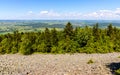 Gory Swietokrzyskie Mountains with Goloborze Lysa Gora stone run slopes on Swiety Krzyz mount hilltop near Nowa Slupia in Poland