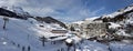 Panorama of Gourette winter sport resort in Bearn Pyrenees