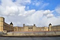 Panorama of the Grand Palace in Gatchina in the sun Royalty Free Stock Photo