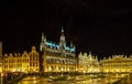 Panorama of the Grand Place in Brussels Royalty Free Stock Photo