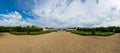 Panorama of the Grand Trianon palace Royalty Free Stock Photo