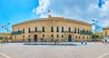 Panorama of Grandmaster`s Palace, Valletta, Malta Royalty Free Stock Photo