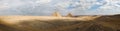 Panorama of the Great Pyramids of Giza, Egypt Royalty Free Stock Photo