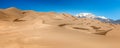 Panorama of the Great Sand Dunes National Park, Colorado Royalty Free Stock Photo