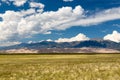 Panorama of Great Sand Dunes NP Royalty Free Stock Photo