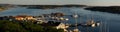 Panorama of Grebbestad Royalty Free Stock Photo