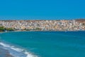 Panorama of Greek town Sitia Royalty Free Stock Photo