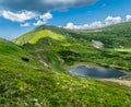 High mountain lake Nesamovyte in Carpathians Royalty Free Stock Photo