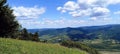 2293.Panorama of the green peaks of the Carpathian mountains Royalty Free Stock Photo