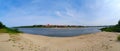 Panorama of Grudziadz on the other side of the Vistula River