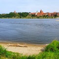 Panorama of Grudziadz on the other side of the Vistula River