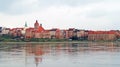Panorama of Grudziadz at Wisla river