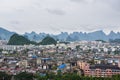 Panorama of Guilin city