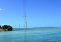 Panorama at the Gulf of Mexico, Overseas Highway, Florida Keys Royalty Free Stock Photo