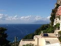 Panorama of the Gulf of Naples from Capri Royalty Free Stock Photo