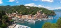 Panorama of the Gulf of Portofino, Italy