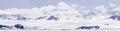 Panorama of Gustaf Sound, Wheddle Sea, Antarctica Royalty Free Stock Photo