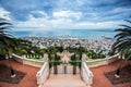 Panorama of Haifa - port and Bahai garden, Israel