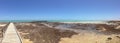 Panorama Hamelin Pool Stromatolites Royalty Free Stock Photo