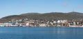 Panorama of Hammerfest on the coast of the Norwegian Sea Royalty Free Stock Photo