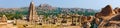 Panorama of Hampi, view of the Virupaksha temple