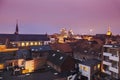 Panorama of Hasselt at night