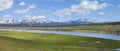 Panorama of the Hayden Valley in Yellowstone National Park