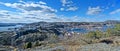 Panorama HDR of the Kragero city and fjord, Norway Royalty Free Stock Photo