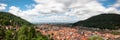 Panorama of Heidelberg Royalty Free Stock Photo