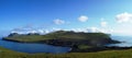 Panorama of Heimaey island, Vestmannaeyjar archipelago Royalty Free Stock Photo