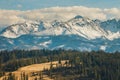 Panorama of the High Tatra Mountains Royalty Free Stock Photo