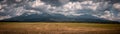 Panorama of the High Tatras mountain range Royalty Free Stock Photo