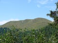 The mountain range of the Marmaros of the Ukrainian Carpathians near the town of Rakhiv of the Transcarpathian region. Ukraine. 08 Royalty Free Stock Photo