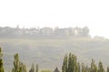 Panorama hills neighbourhood with poor quality air due to wildfires in Alberta and British