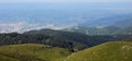 panorama of the hills with the Po Valley in the background in no Royalty Free Stock Photo