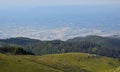 panorama of the hills with the Po Valley in the background in It Royalty Free Stock Photo