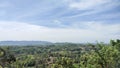 Panorama of hills and valleys