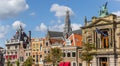 Panorama of historic buildings in Haarlem